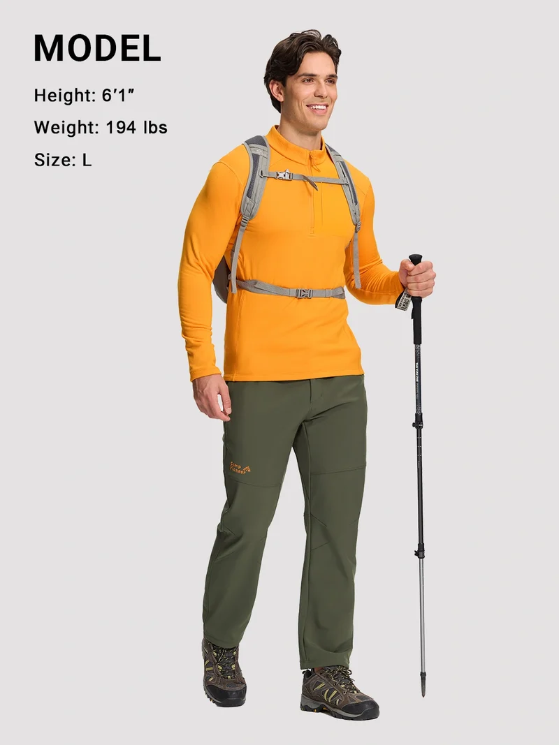 Men's Fleece-Lined Waterproof Softshell Pants