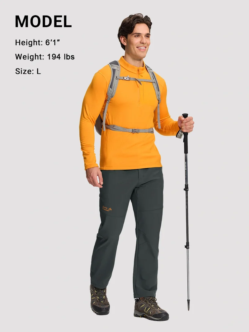 Men's Fleece-Lined Waterproof Softshell Pants