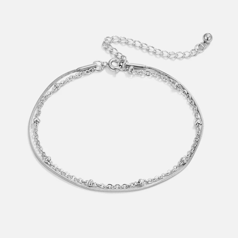 Pia Silber Schichten Armband