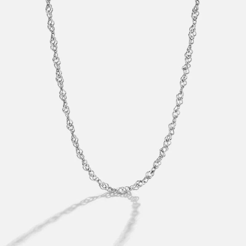 Mila Twist Silber Kettenhalsband