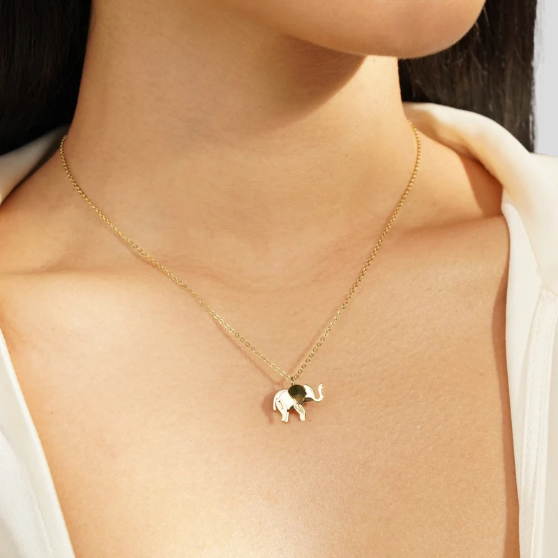 Goldenes Elefanten-Halsband