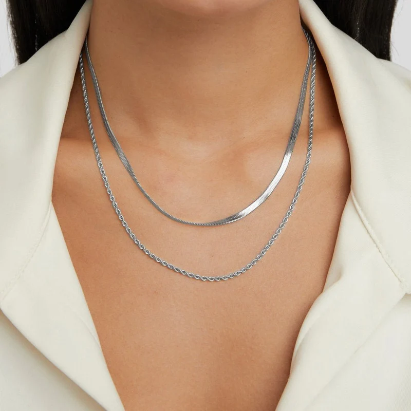 Alexandra Silber Schichtkette