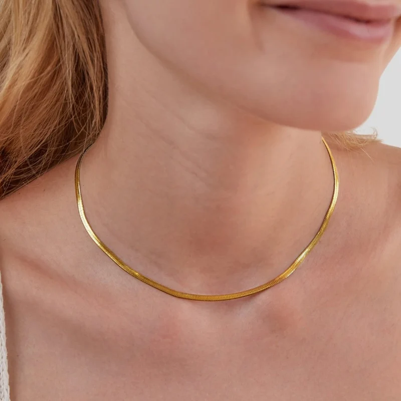 Schlangenkette Gold Halskette