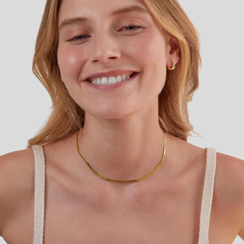 Schlangenkette Gold Halskette