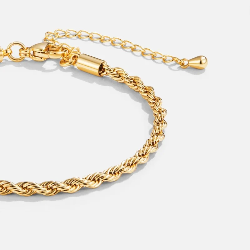 Verdrehte Chic Goldarmband