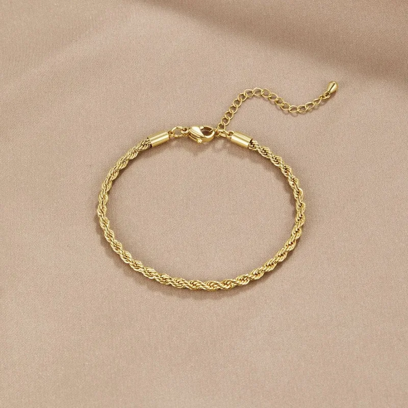 Verdrehte Chic Goldarmband