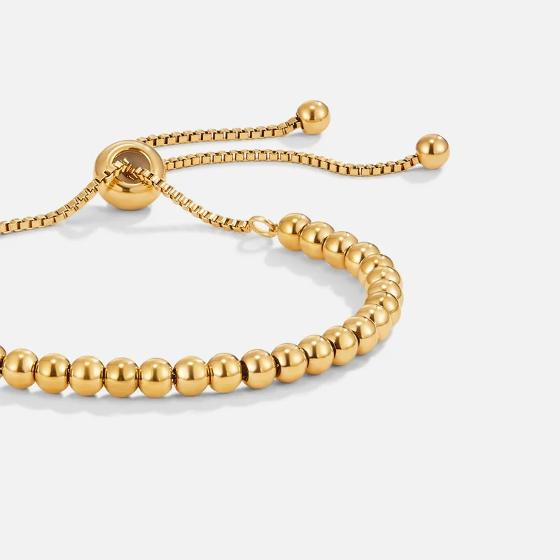 Nila Perlenarmband aus Gold