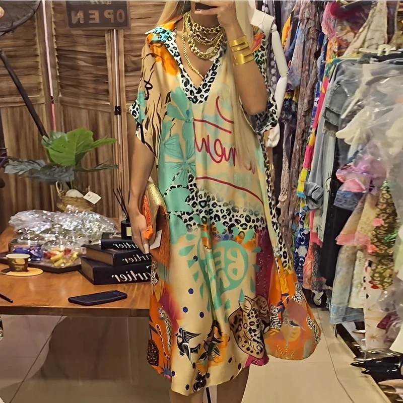 Moriah - Sommerkleid für Damen mit lockerem Schnitt und Druck