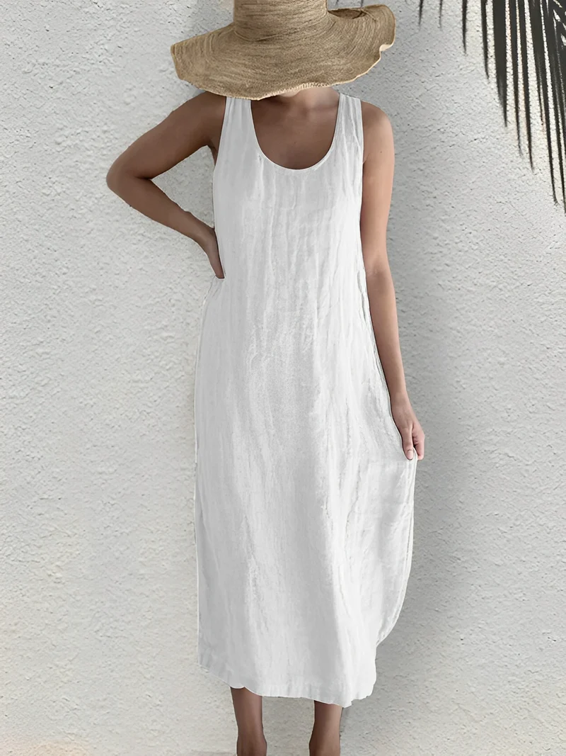 Leone - Luftiges Sommerkleid ohne Ärmel für Damen