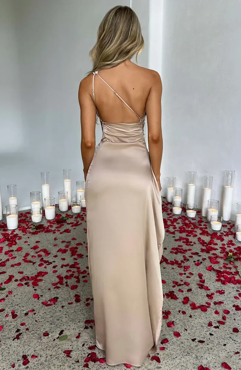 Helena | Damen Asymmetrisches Maxikleid für festliche Anlässe