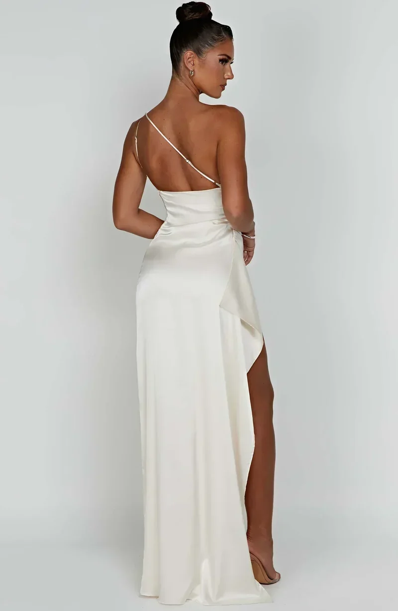 Helena | Damen Asymmetrisches Maxikleid für festliche Anlässe