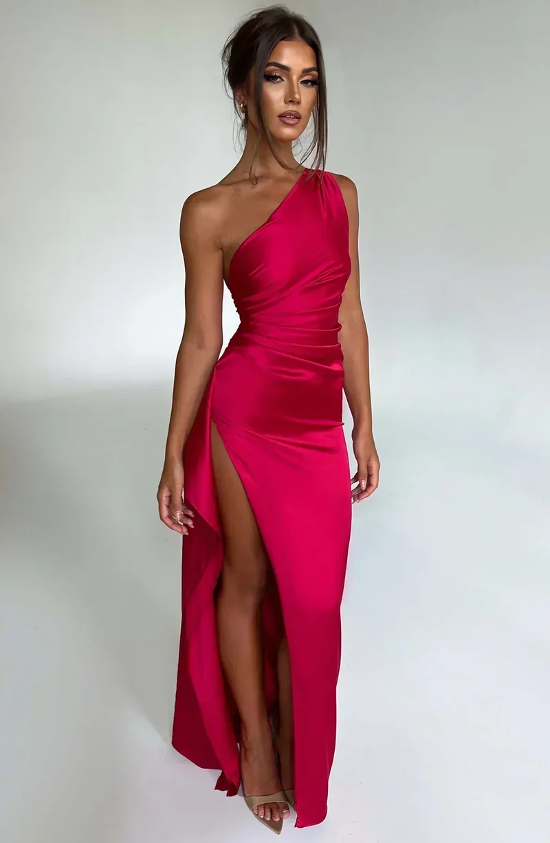 Helena | Damen Asymmetrisches Maxikleid für festliche Anlässe