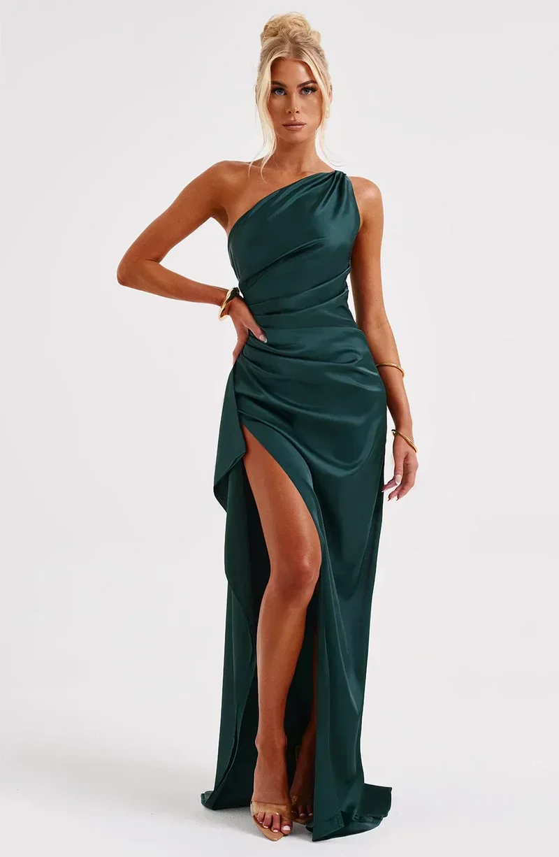 Helena | Damen Asymmetrisches Maxikleid für festliche Anlässe