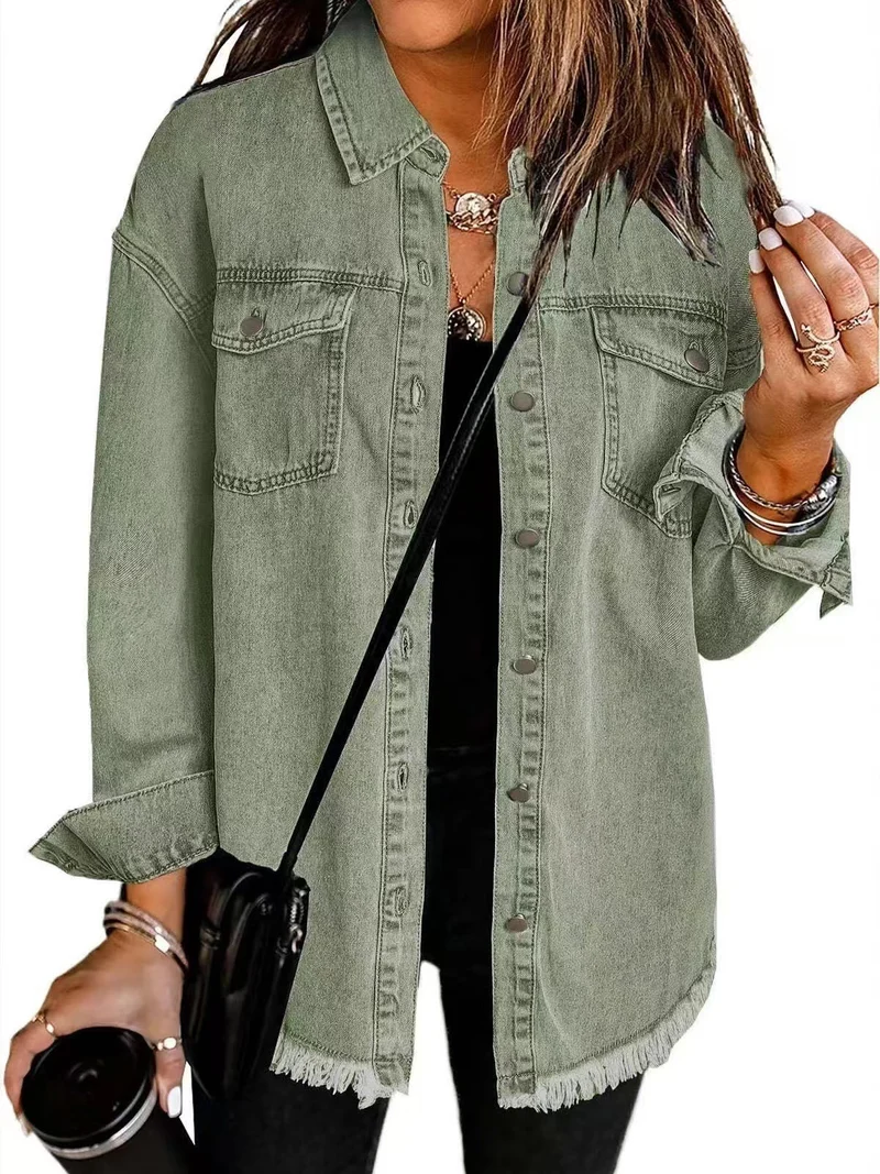 Charlotte | Damen Kurze Jeansjacke für Übergänge