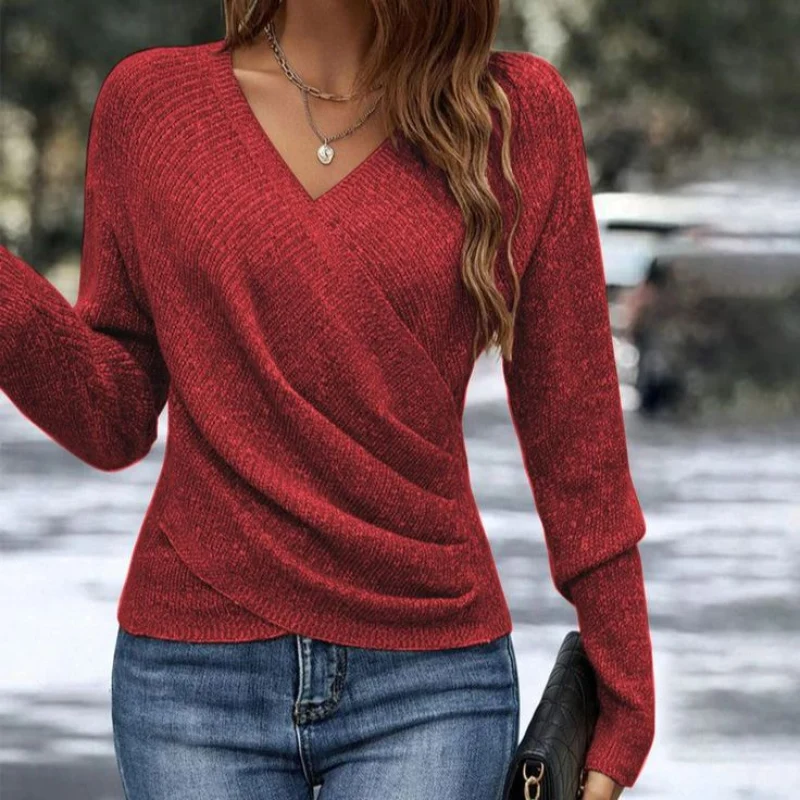 Lara | Damen Pullover mit V-Ausschnitt für Herbst