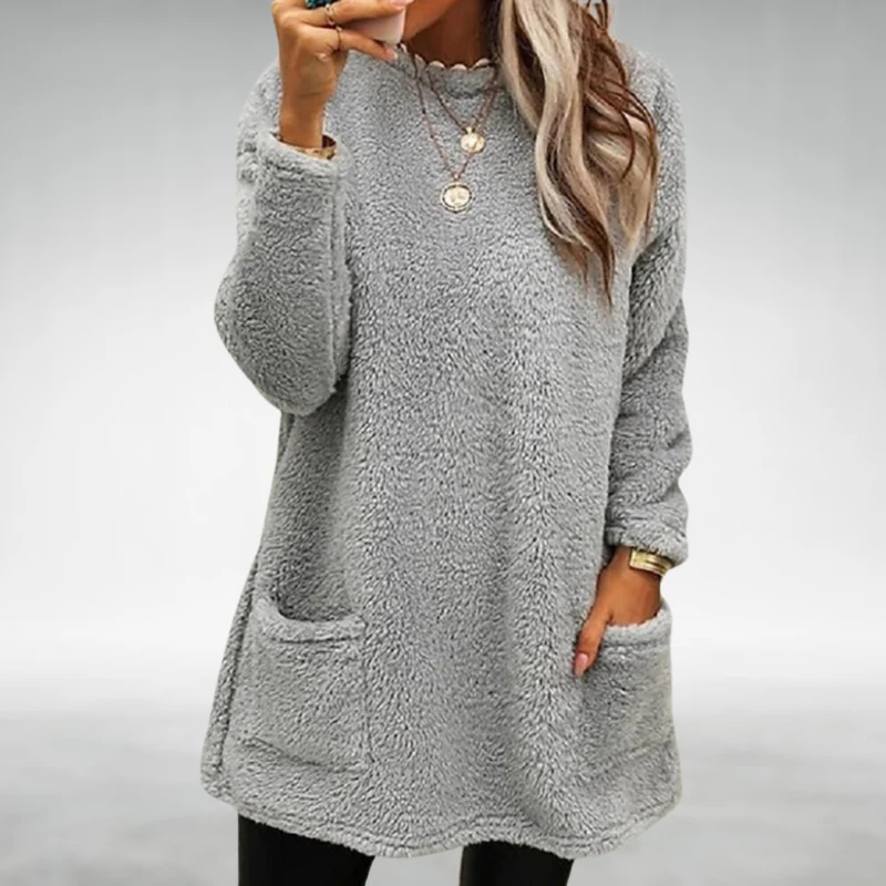 Luisa | Damen Gemütlicher Longline-Pullover im Herbst