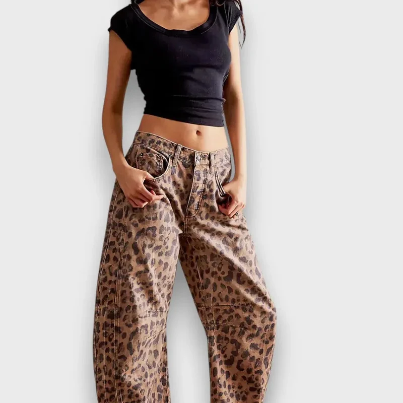 Edith – Hose mit Animal-Print