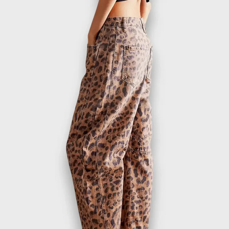 Edith – Hose mit Animal-Print