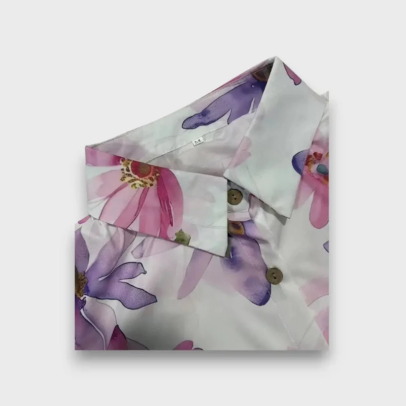 Emiliana – Fließende Bluse mit Aquarellblüten