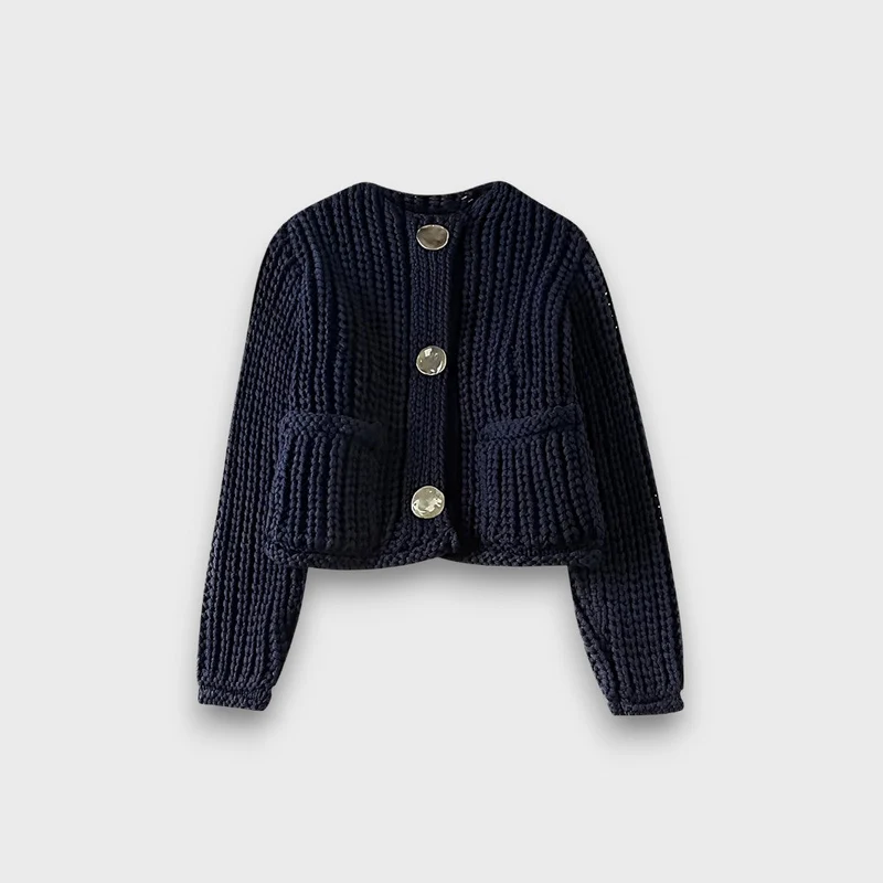 Moretta – Kurzer Cardigan im Chunky-Strick