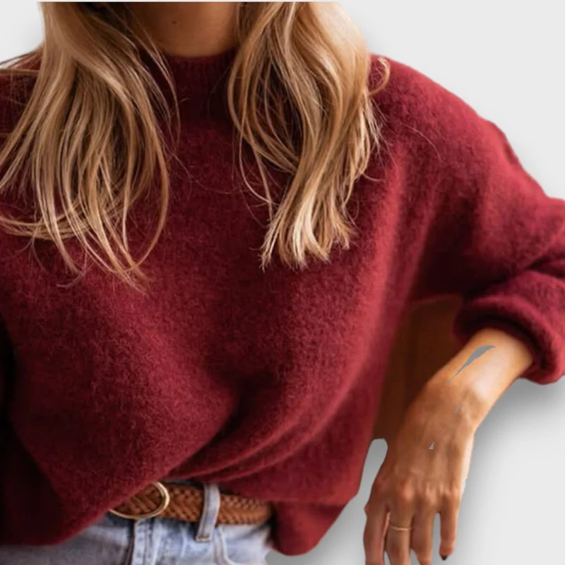 Sisia – Klassischer Strickpullover in Oversize