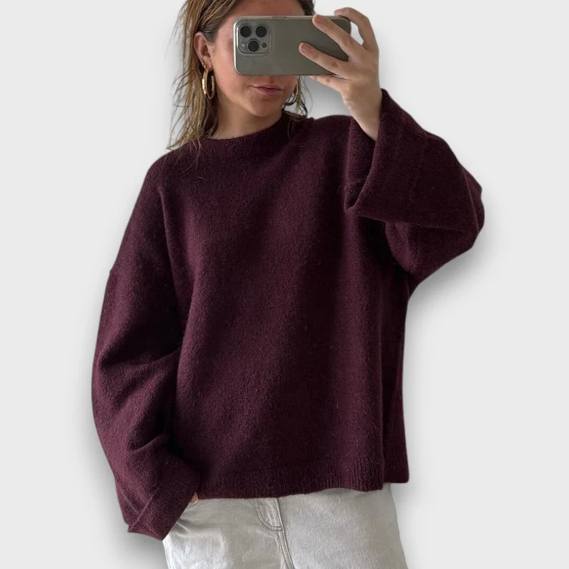 Sisia – Klassischer Strickpullover in Oversize