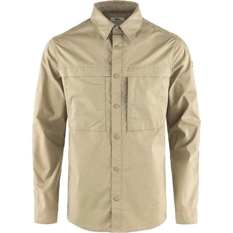 Fjällräven Abisko Trail Shirt LS 12600194 fossil G-1000® Herren Outdoor-Hemd