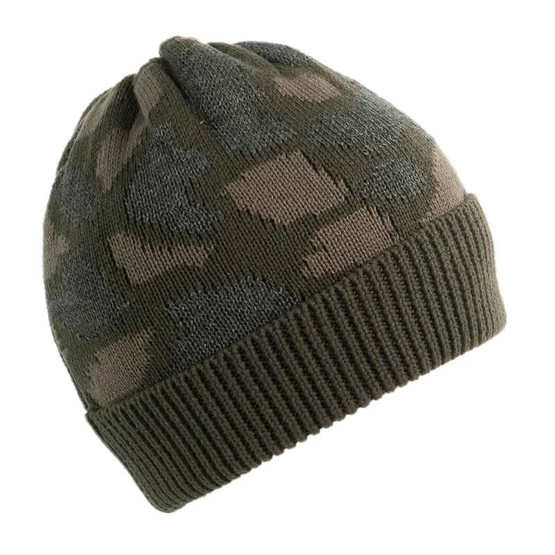LODENHUT Strickmütze 51901 oliv camouflage Wollmütze Mütze Jagdmütze Beanie