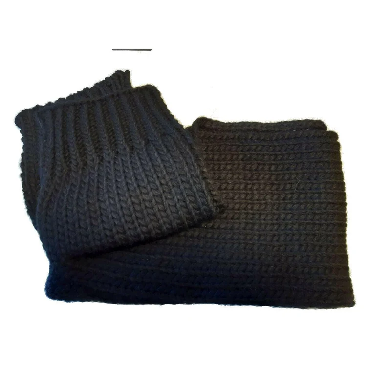 LODENHUT Damen Strickschal 52102 schwarz Schal Damenschal Grobstrick unifarben