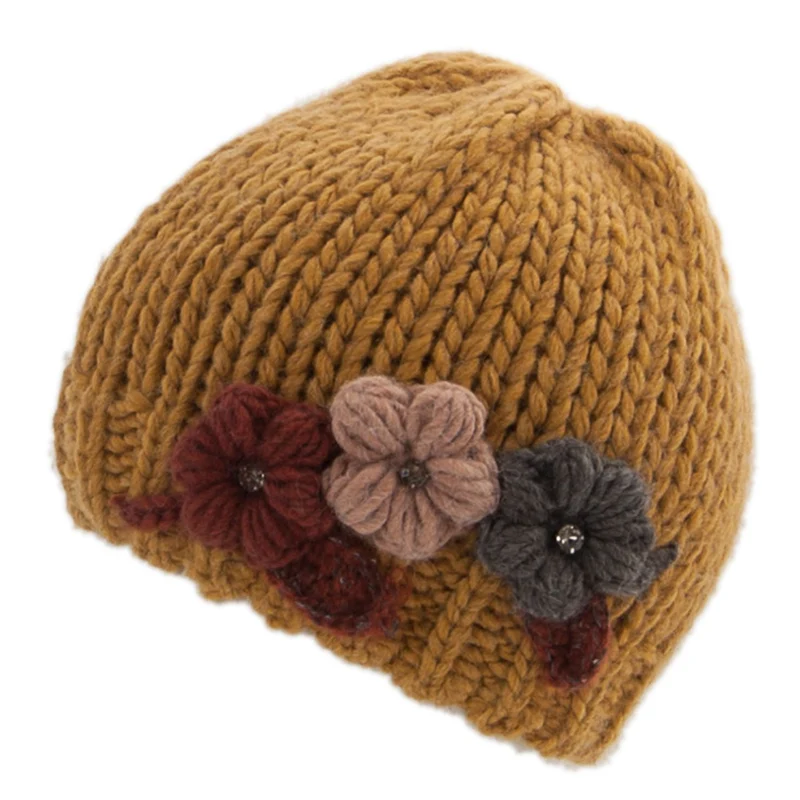 LODENHUT Damen Strickmütze 52096 senfgelb Wintermütze Grobstrick