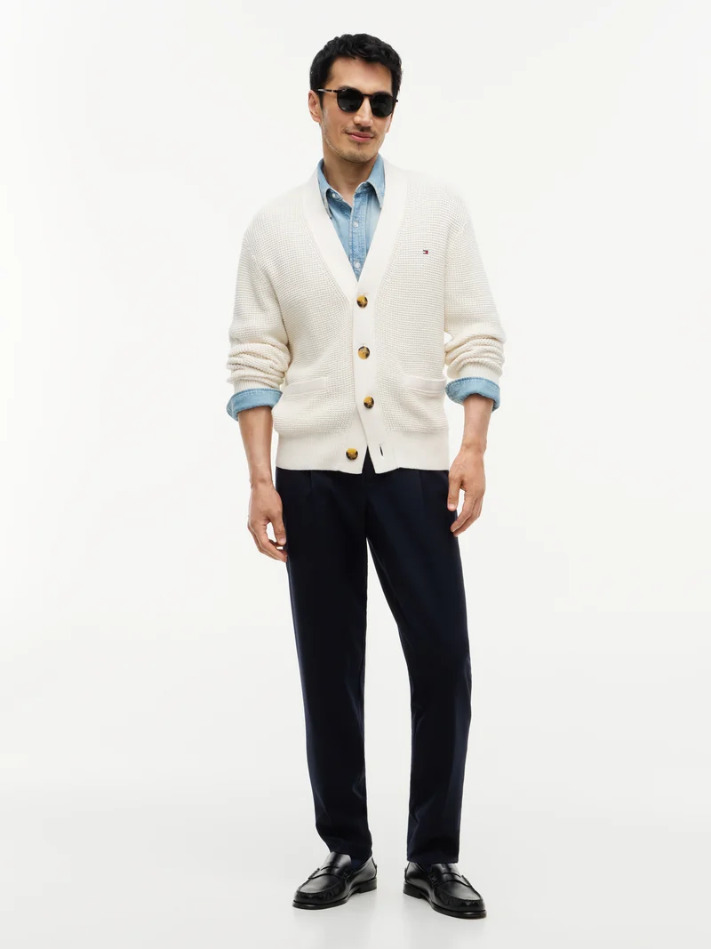 WAFFLE STRUCTURE Strickjacke
