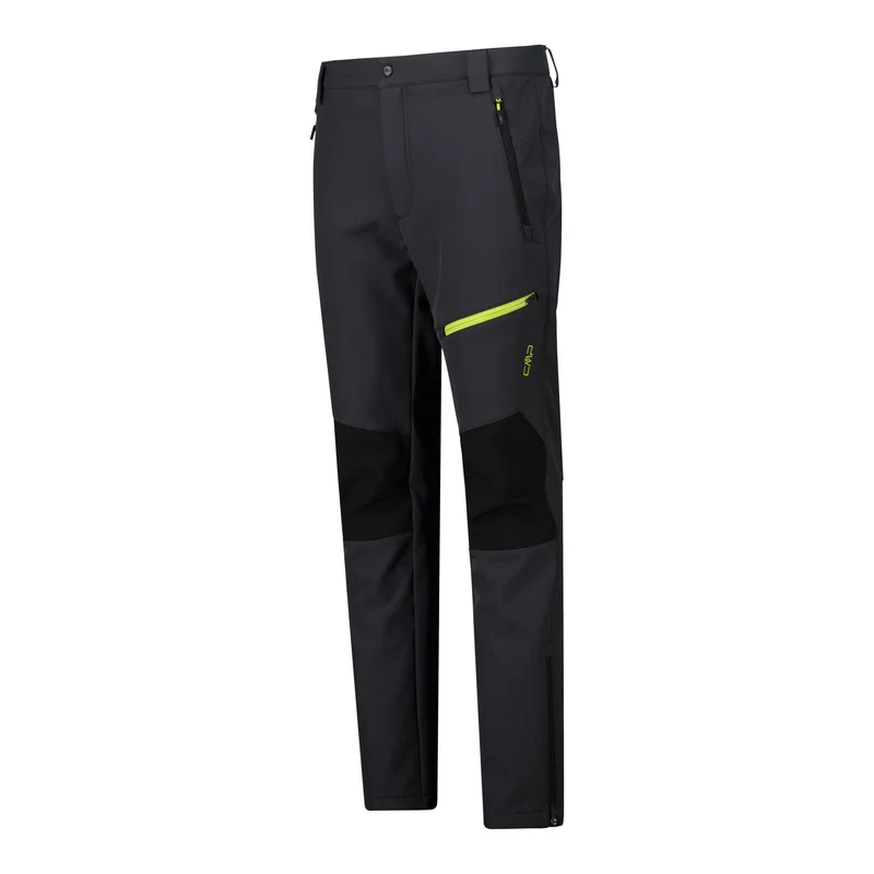 CMP Herren Man Pant Softshellhose 30A1477 antracite-nero-acido Slim Fit Wanderhose
