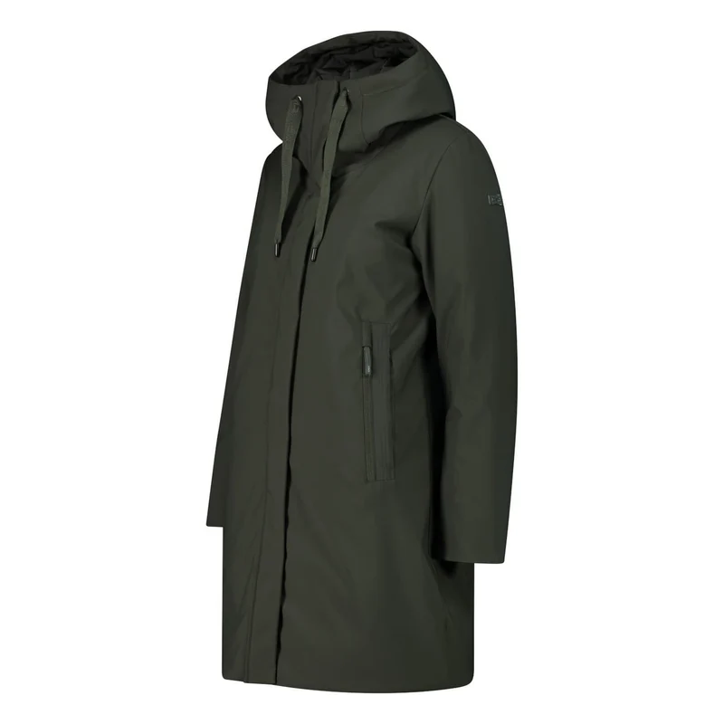CMP Damen Woman Coat Fix Hood Wintermantel 34K0266 forest Damenmantel