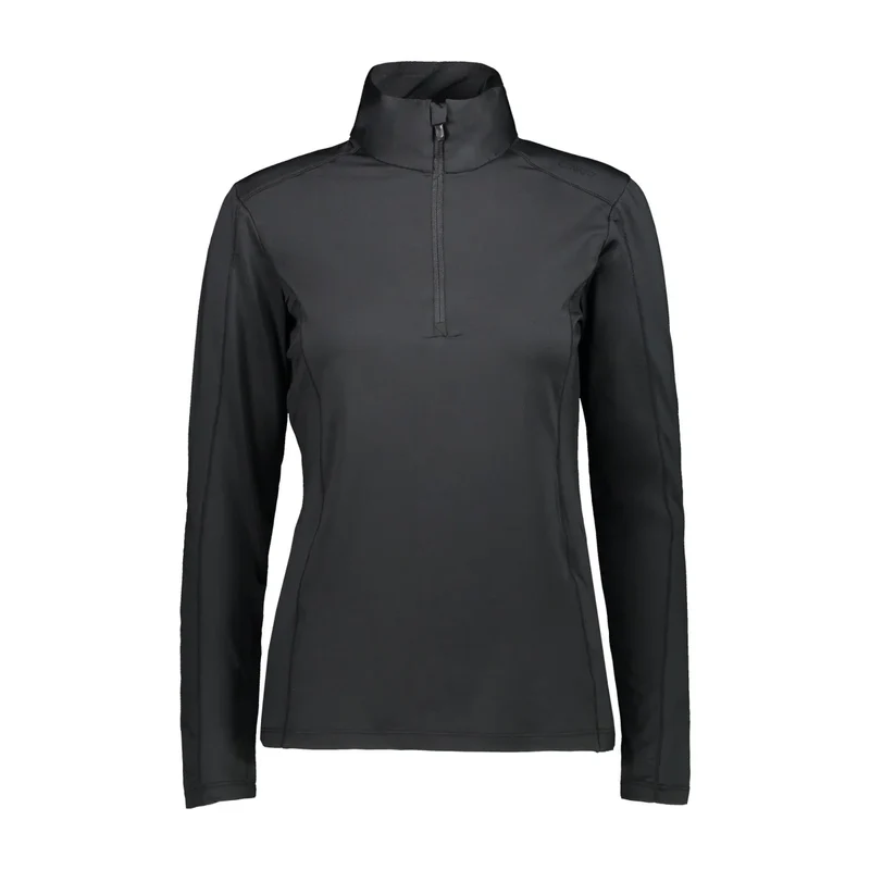 CMP Damen Softech® Woman Sweat 30L1086 nero Half Zip Longsleeve Shirt