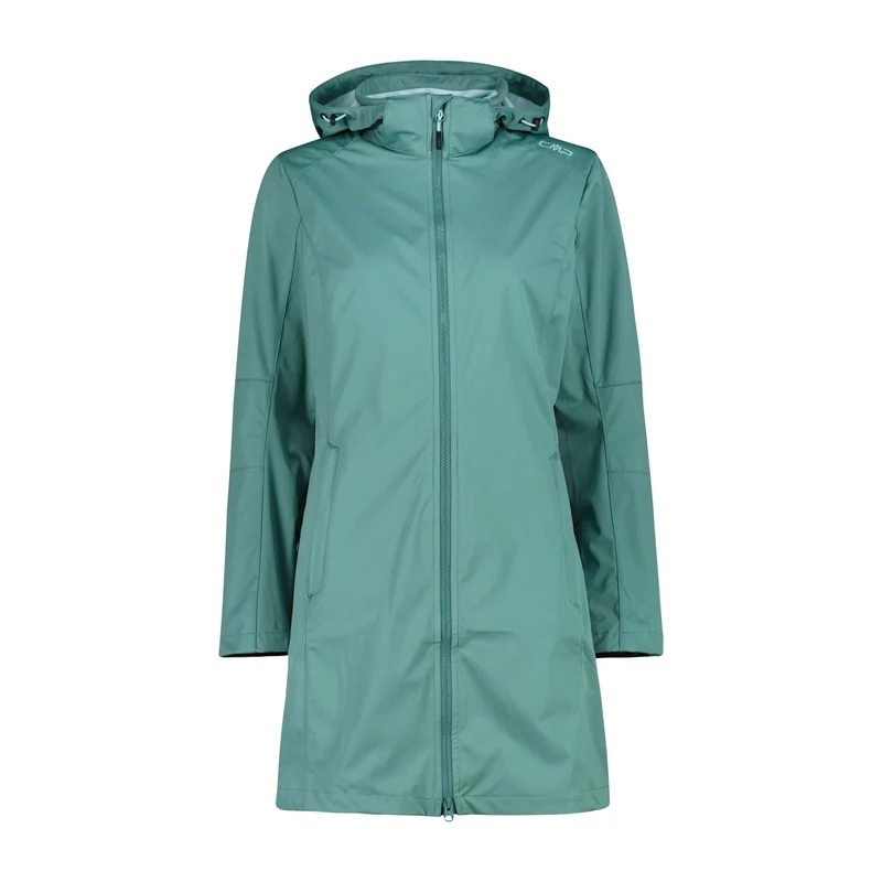 CMP Damen Softshell-Parka Woman Parka Zip Hood 34A5046 agave