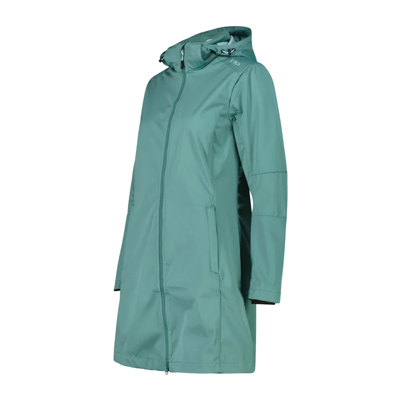 CMP Damen Softshell-Parka Woman Parka Zip Hood 34A5046 agave
