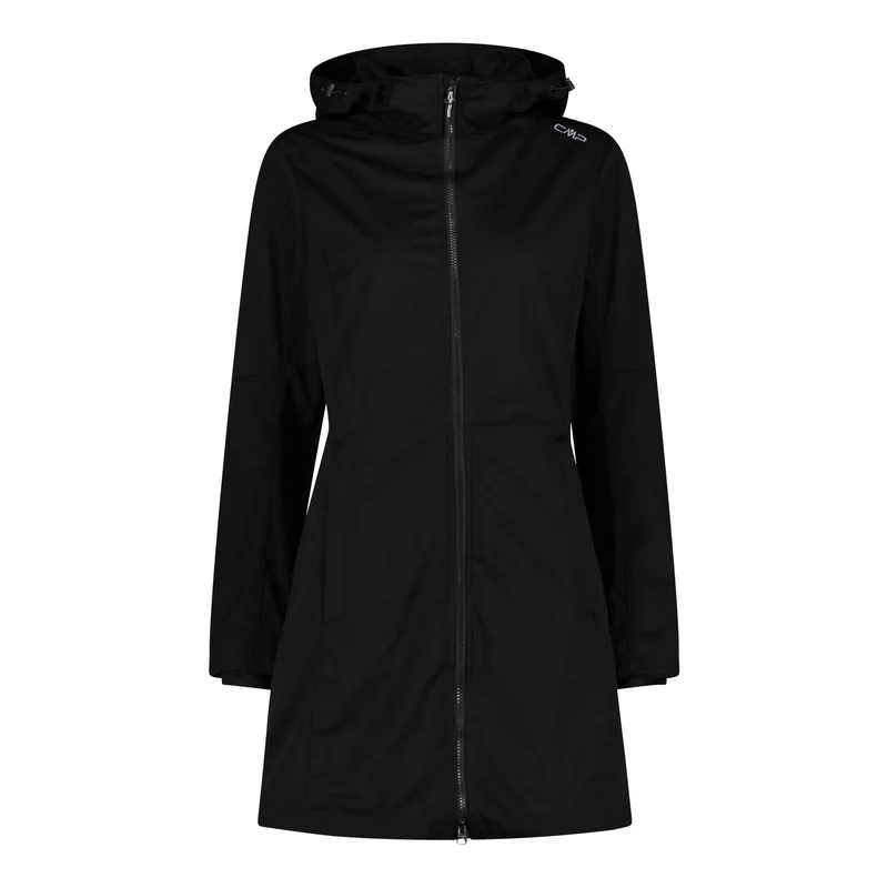 CMP Damen Softshell-Parka Woman Parka Zip Hood 34A5046 nero