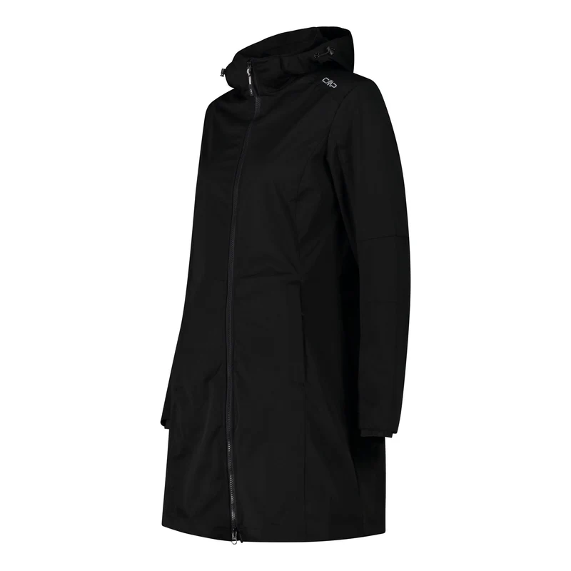 CMP Damen Softshell-Parka Woman Parka Zip Hood 34A5046 nero