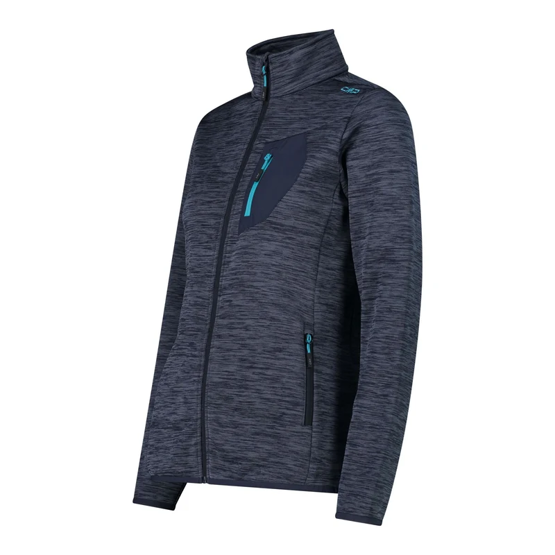 CMP Damen KnitTech Fleecejacke Woman Jacket 35H5146 b.blue mel.