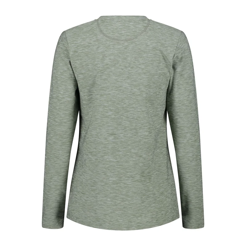 CMP Damen Shirt Woman T-Shirt longsleeve 33N2226 mineral mel. Stretch-Jersey