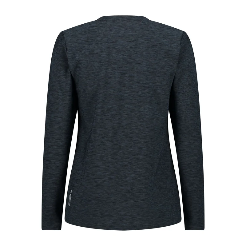 CMP Damen Shirt Woman T-Shirt longsleeve 33N2226 nero mel.-sesamo Stretch-Jersey