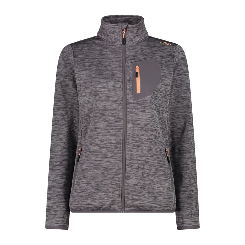 CMP Damen KnitTech Fleecejacke Woman Jacket 35H5146 terra mel.