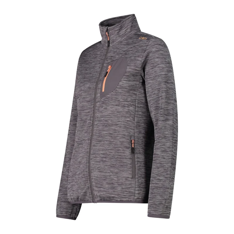 CMP Damen KnitTech Fleecejacke Woman Jacket 35H5146 terra mel.