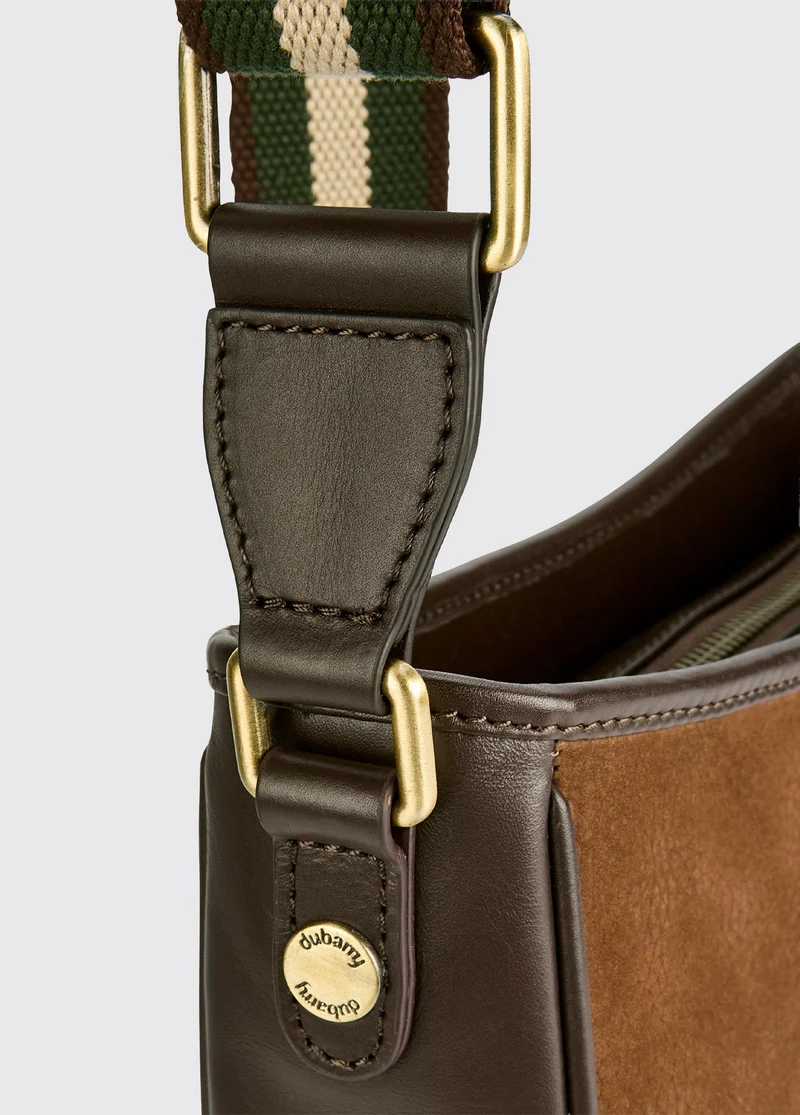 Tullyfern Suede Handtasche - Walnut