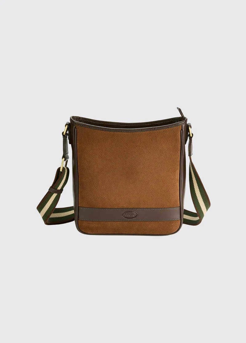Tullyfern Suede Handtasche - Walnut