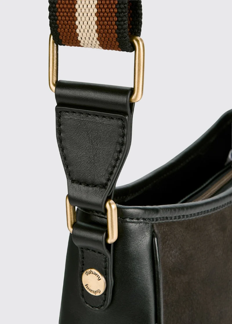 Tullyfern Suede Handtasche - Black