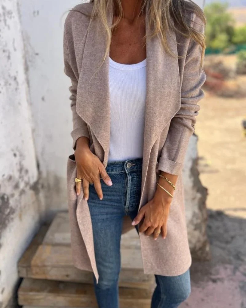 Julia | Damen Strickjacke für lässiges Schichten im Herbst
