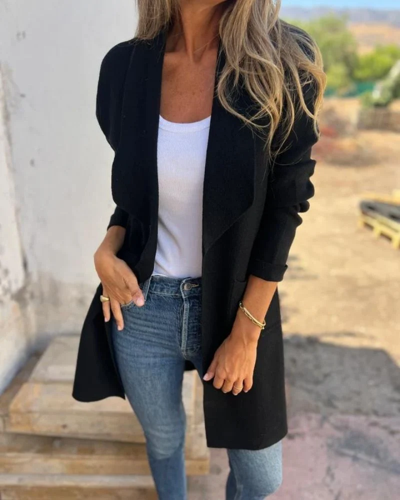 Julia | Damen Strickjacke für lässiges Schichten im Herbst