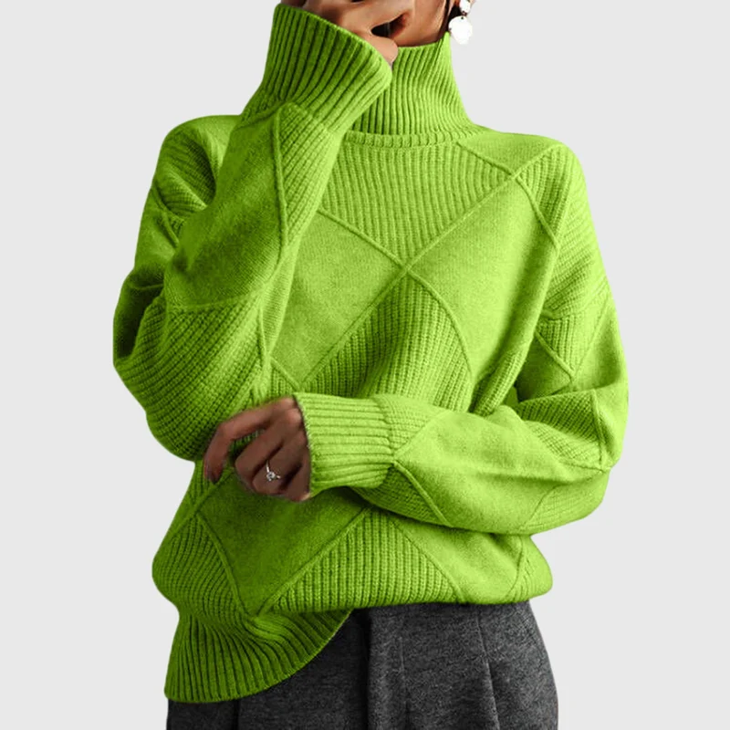 Nele | Damen Pullover mit geometrischem Muster für Herbst