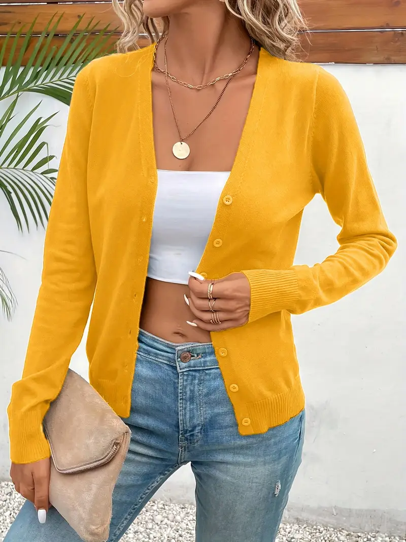 Frieda | Minimalistische Damen Strickjacke aus Viskose zum Layern